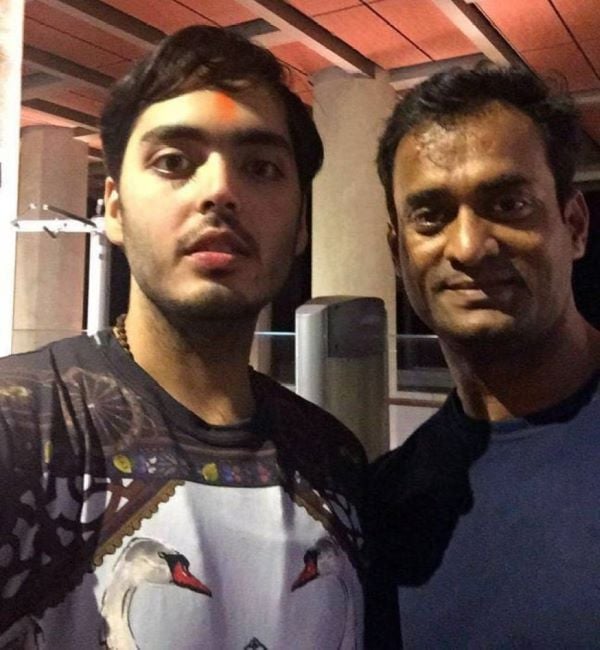 Vinod Channa with Anant Ambani