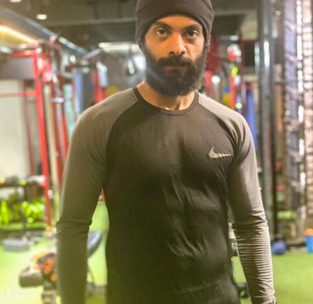 Vinoth Kishan at the gym