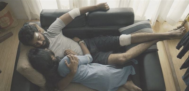 Vinoth Kishan in a still from the music video Aagaasa Vaani on YouTube