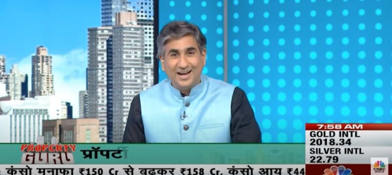 Vipin Bhatt in a still from the real estate show named 