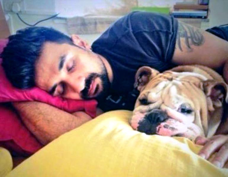 Vir Das with his pet dog Watson