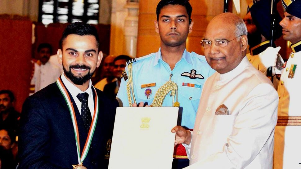 Virat Kohli - Rajiv Gandhi Khel Ratna Award