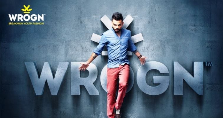 Virat advertising for his brand WROGN