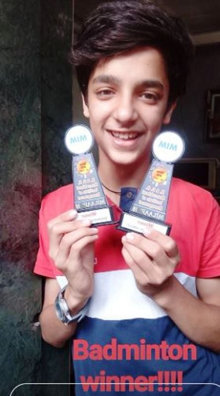 Viren Vazirani After Winning Badminton Championship