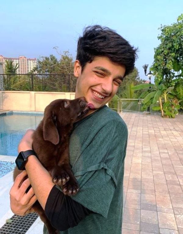 Viren Vazirani With a Dog