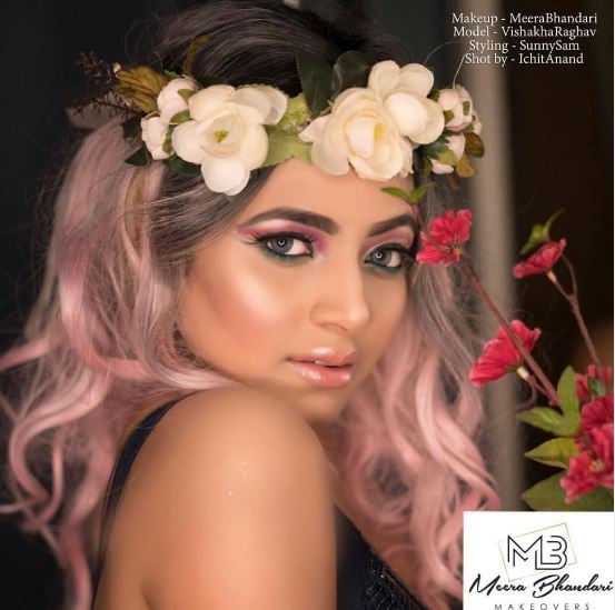 Vishakha Raghav as a model for Meera Bhandari Makeovers