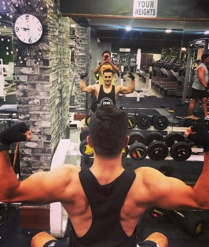 Vishal Karwal at a gym
