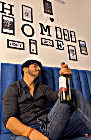 Vishal Singh at his home