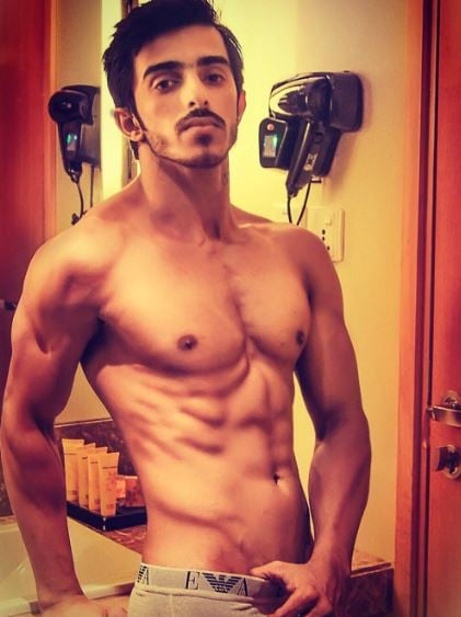 Vishal Singh during a bare body photoshoot