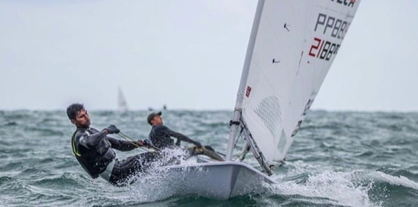 Vishnu Saravanan during the ILCA 7 World Championship which was held in Barcelona, Spain (2021)