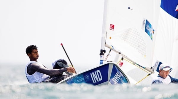 Vishnu Saravanan in a still during the Tokyo Olympics 2020