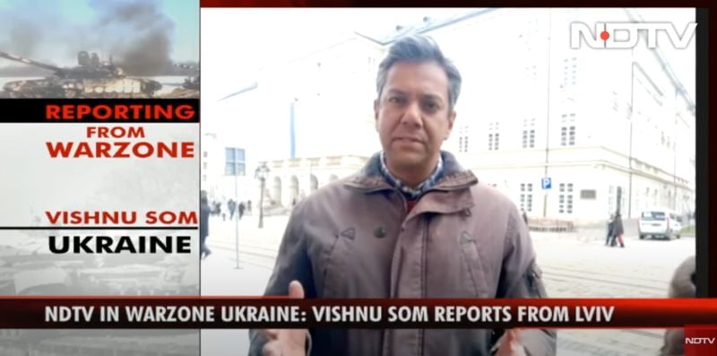 Vishnu Som reporting from the war site of Ukraine