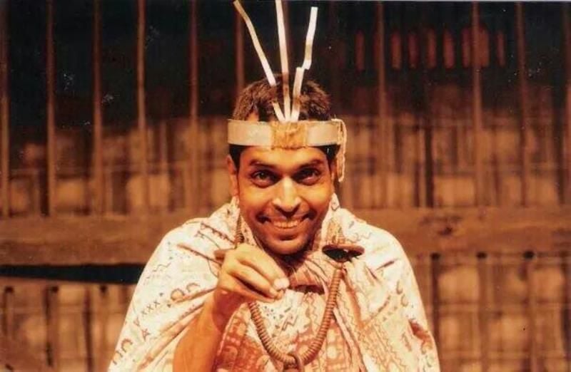 Vishwajeet Pradhan in a still from the theatre play 