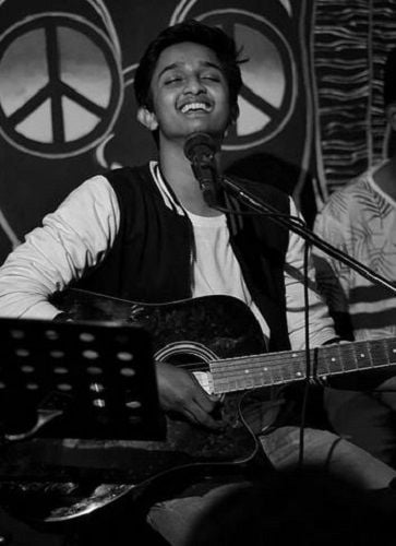 Vishwanath Haveri performing in an event