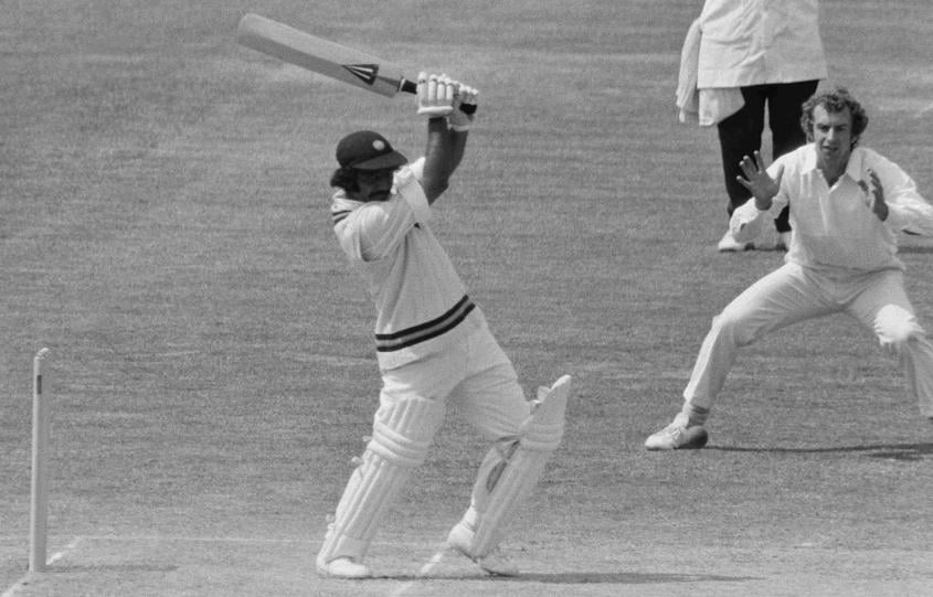 Viswanath during an inning of 113 runs against England
