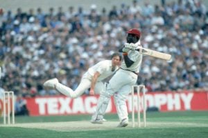 Viv Richards playing a shot during his 189