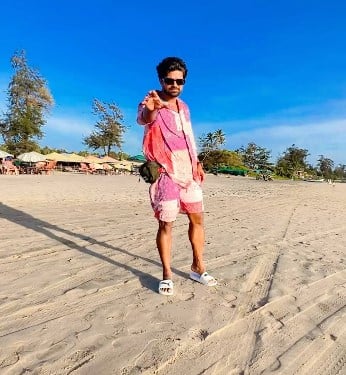 Vivek Chachere while enjoying a trip