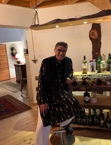 Vivek Mehra at his home