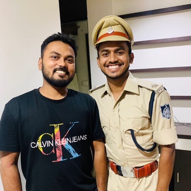 Vivek Sagar Prasad in his DSP uniform