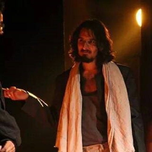 Vivek Sharma performing in a theatre play