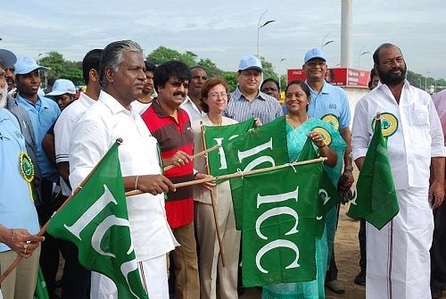 Vivek at International Coastal Clean Up 2011