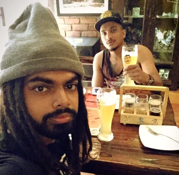 Vivian Fernandes (Divine) Drinking Beer