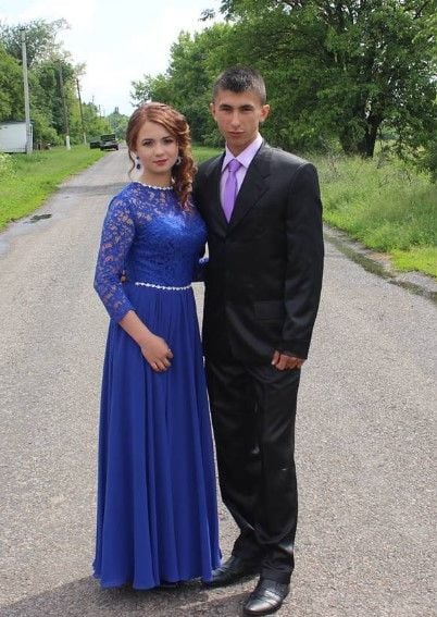 Vladimir Shmondenko on the day of his school farewell