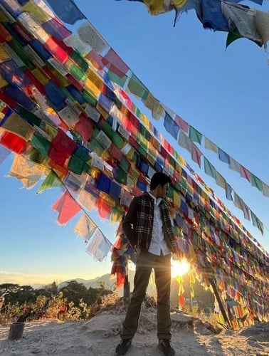 Vyom Vyas during his trip