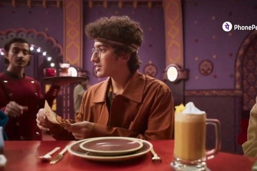 Vyom Vyas in PhonePe ad
