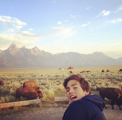 Walker Blanco during his vacation