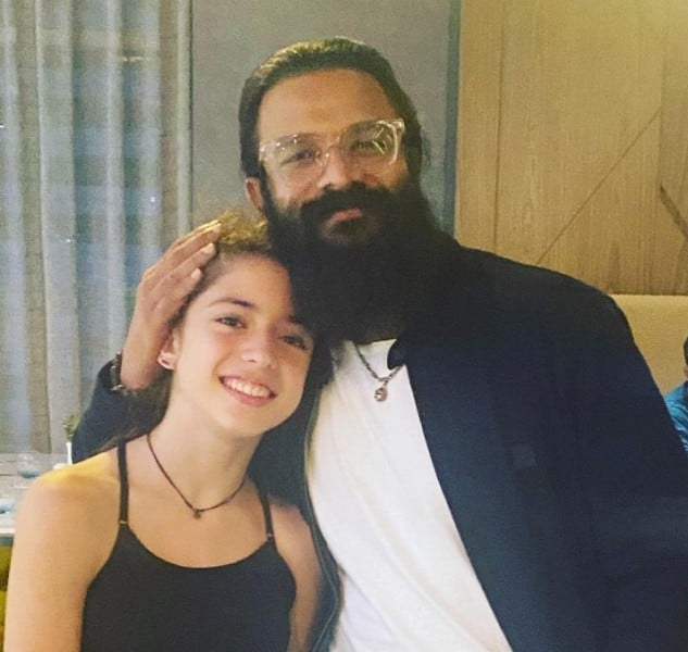 Ward Musharafieh with the Malayalam actor, Jayasurya