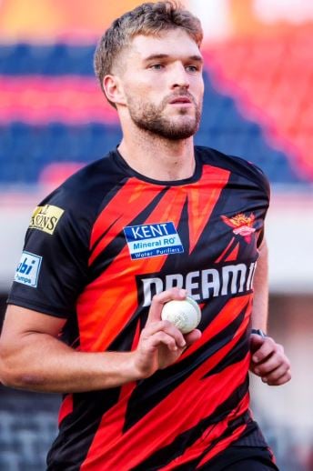Wiaan Mulder in SunRisers Hyderabad (SRH) jersey