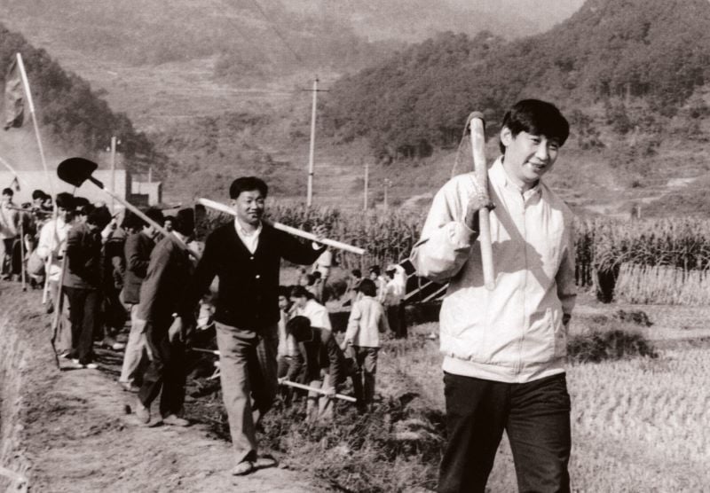 Xi Jinping at a labour camp