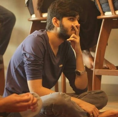 Yahya Bootwala while attending a poetry seminar