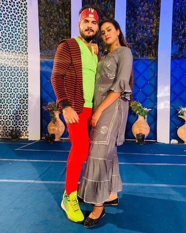 Yamini Singh with Arvind Akela