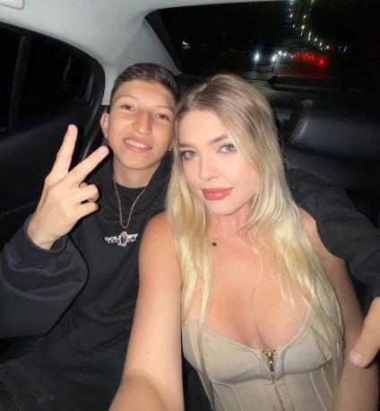 Yana Karpova with Cris Valencia (left)