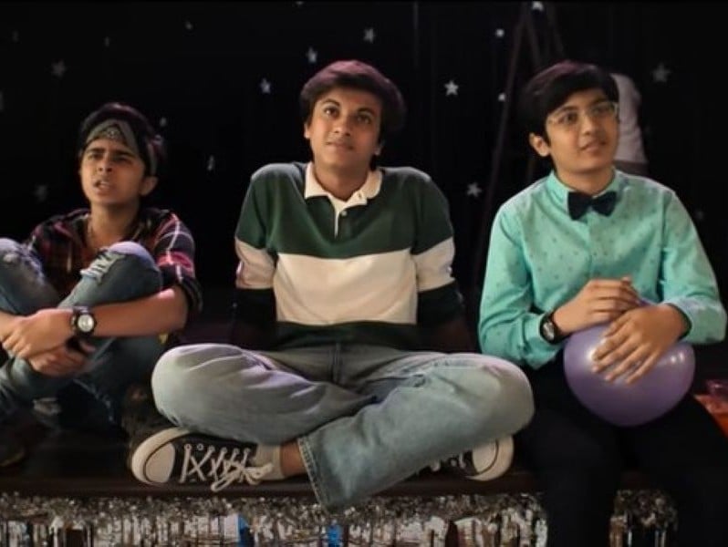 Yash Bhojwani (centre) in a still from Madgaon Express