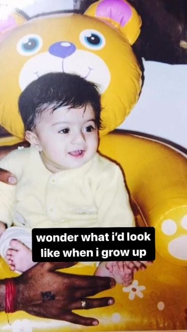 Yash Bhojwani during his childhood