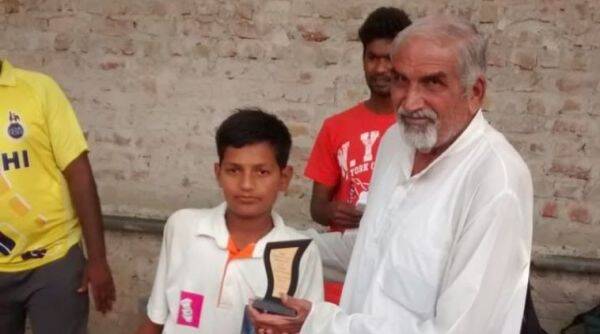 Yash Dull with his grandfather