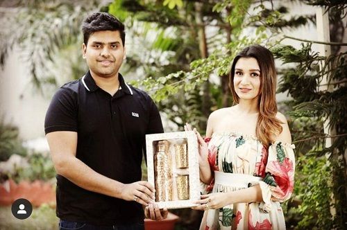 Yash Gupta with Shefali Bagga