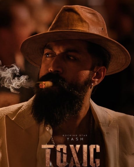 Yash in a still from the film Toxic, directed and written by Geetu Mohandas