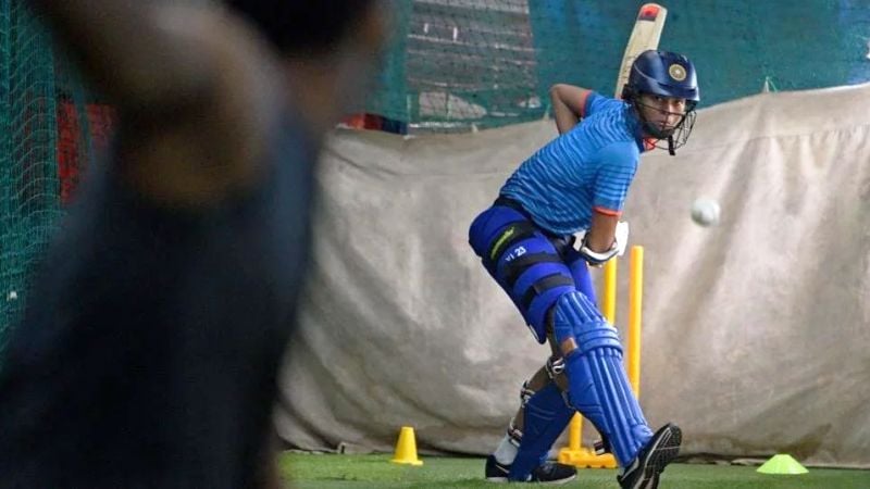 Yashasvi Jaiswal practising