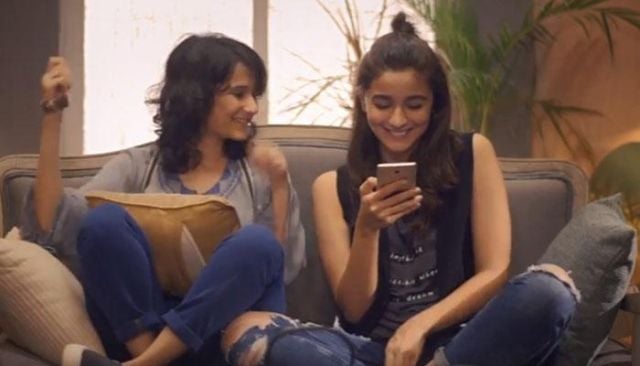 Yashaswini Dayama with Alia Bhatt in the movie 