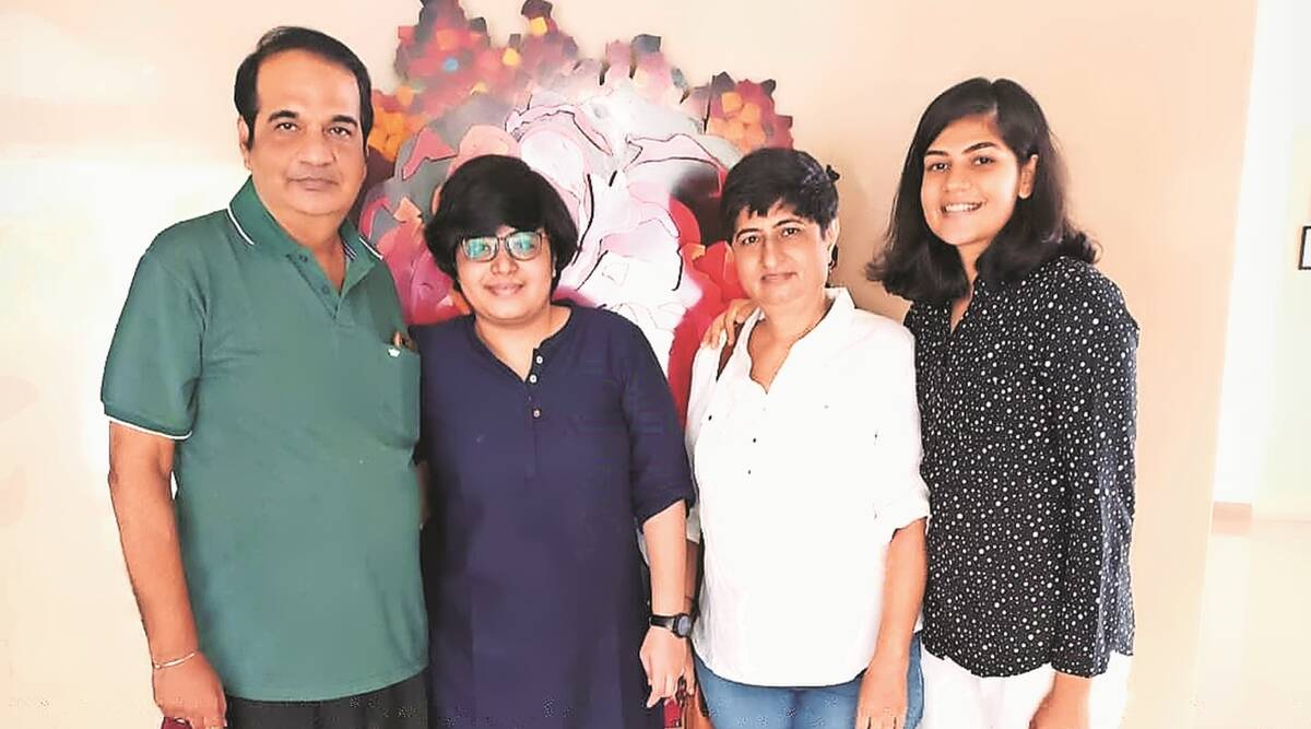 Yastika Bhatia with her family
