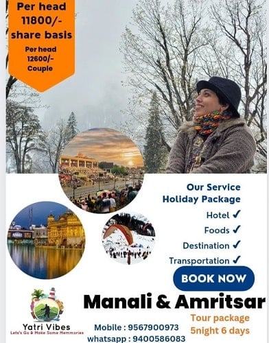 Yatri Vibes travel package