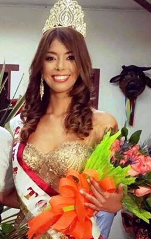Yaya Muñoz after being crowned Señorita Tolima (2015)