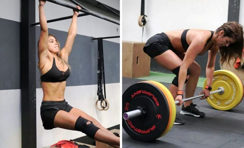 Yaya Muñoz while working out at a gym