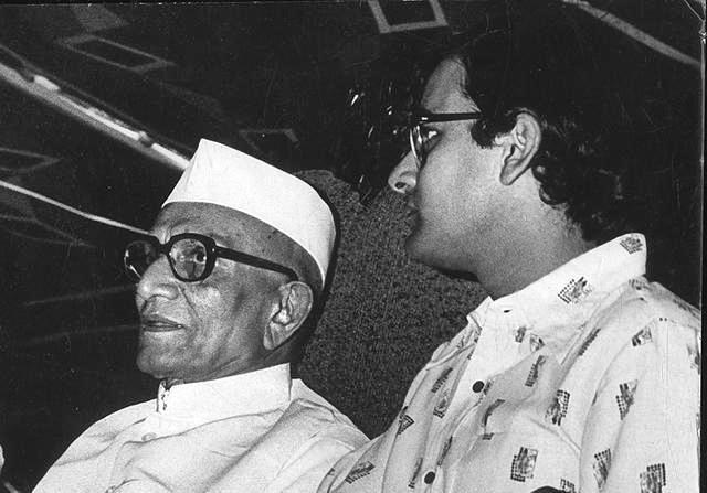 Young Arun Jaitley (right) with Morarji Desai