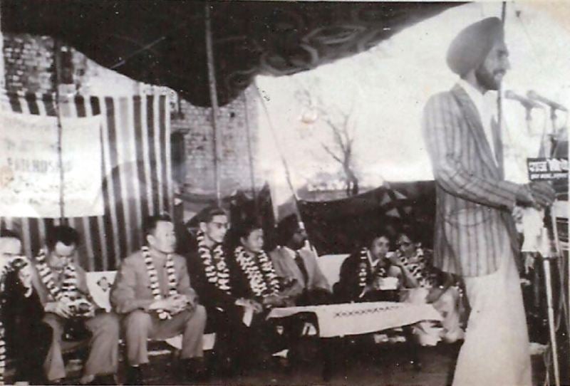 Young Khalra showing an aptitude for activism