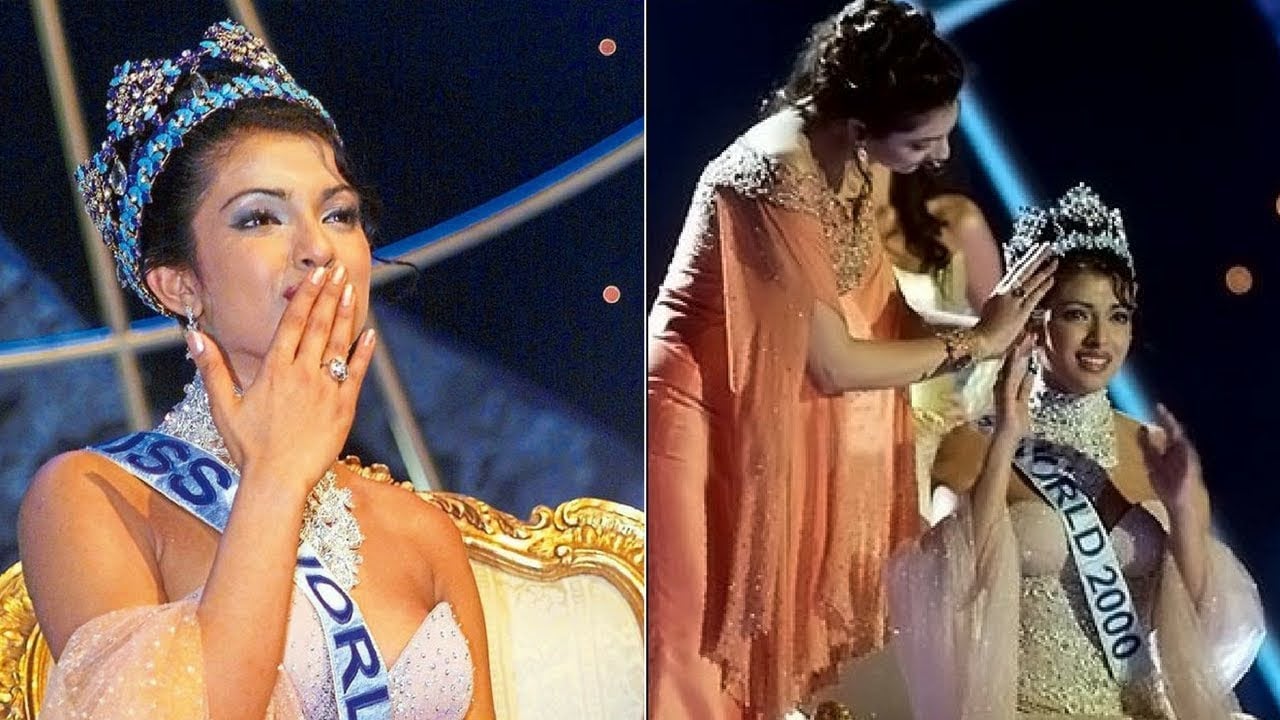 Yukta Mookhey Crowning Priyanka Chopra